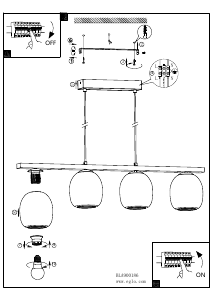 Bruksanvisning Eglo 900186 Lampa