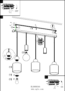 Bruksanvisning Eglo 900346 Lampa