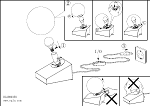 Bruksanvisning Eglo 900358 Lampa