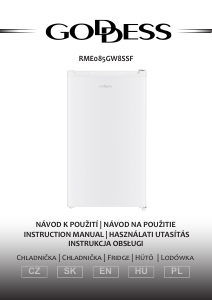 Manual Goddess RME085GW8SSF Refrigerator