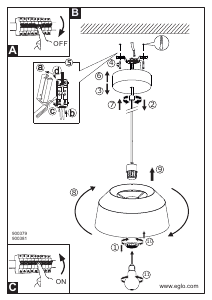 Bruksanvisning Eglo 900379 Lampa