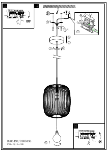 Bruksanvisning Eglo 900496 Lampa