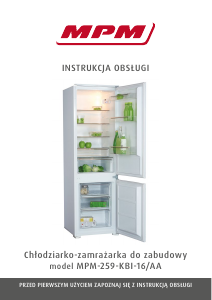 Instrukcja MPM MPM-259-KBI-16/AA Lodówko-zamrażarka