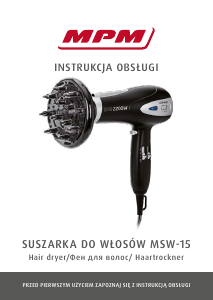 Manual MPM MSW-15 Hair Dryer