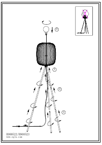 Bruksanvisning Eglo 900522 Lampa