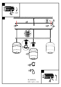 Kullanım kılavuzu Eglo 900551 Lamba
