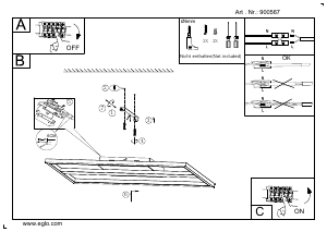 Bruksanvisning Eglo 900567 Lampa