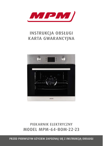 Instrukcja MPM MPM-64-BOM-23B Piekarnik