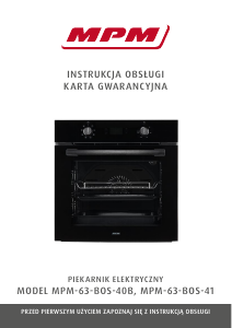 Instrukcja MPM MPM-63-BOS-41 Piekarnik