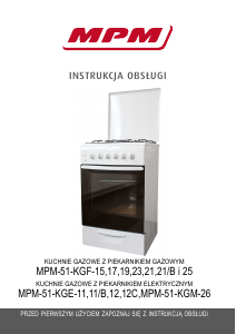 Instrukcja MPM MPM-51-KGF-21/B Kuchnia