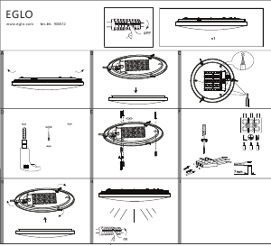 Bruksanvisning Eglo 900612 Lampa