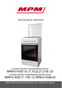 Instrukcja MPM MPM-51-KGE-12 Kuchnia