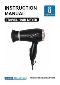 Manual Aigostar 320000QUQ Hair Dryer