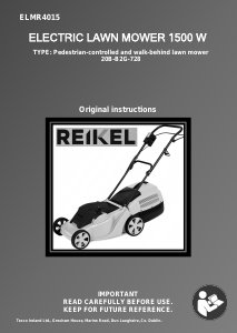 Manual Reikel ELMR4015 Lawn Mower