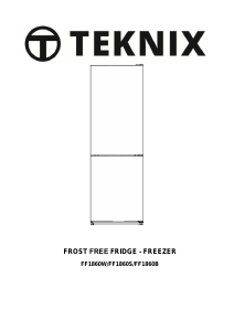 Manual Teknix FF1860B Fridge-Freezer