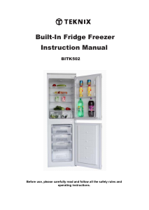 Manual Teknix BITK502 Fridge-Freezer