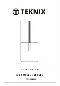 Manual Teknix TMD4801802S Fridge-Freezer