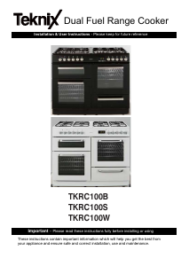 Manual Teknix TKRC100W Range
