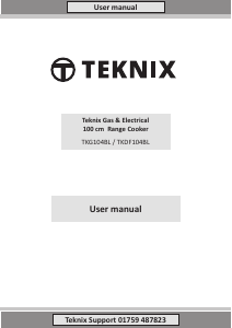 Manual Teknix TKG104BL Range