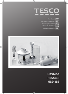 Instrukcja Tesco HBS14BG Blender ręczny