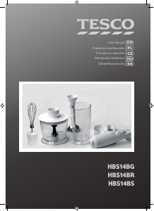 Instrukcja Tesco HBS14BS Blender ręczny
