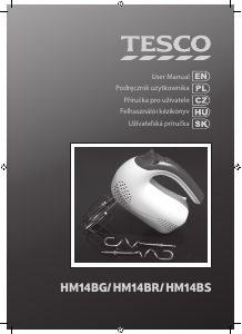 Návod Tesco HM14BS Ručný šľahač