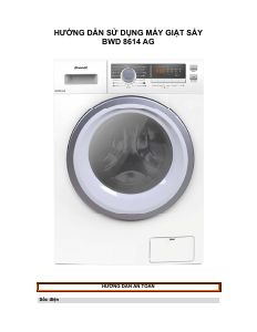 Hướng dẫn sử dụng Brandt BWD8614AG Máy sấy-giặt