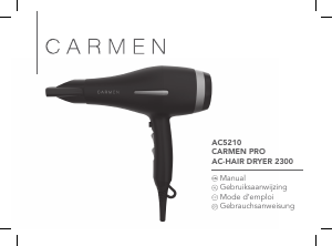 Handleiding Carmen AC5210 Haardroger