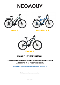Mode d’emploi Neomouv Nova S Vélo électrique