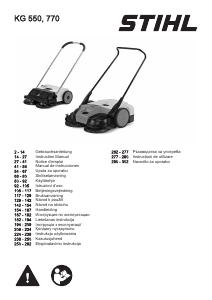 Brugsanvisning Stihl KG 550 Fejemaskine