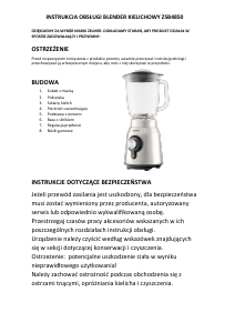 Instrukcja Zelmer ZSB4850 Blender