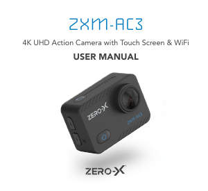 Manual Zero-X ZXM-AC3 Action Camera