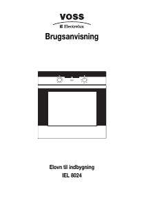 Brugsanvisning Voss-Electrolux IEL8024-AL Ovn