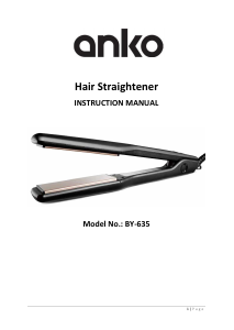 Manual Anko BY-635 Hair Straightener