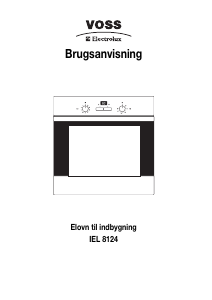 Brugsanvisning Voss-Electrolux IEL8124-S Ovn