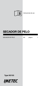 Manual de uso Imetec N2103 Secador de pelo