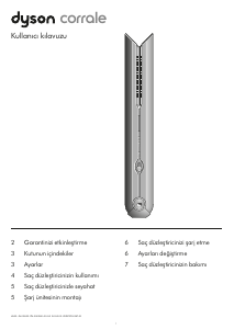Kullanım kılavuzu Dyson HS00 Corrale Saç düzleştirici