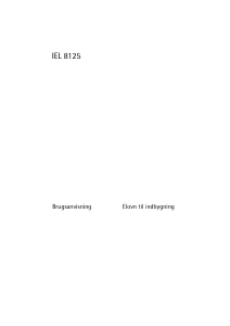 Brugsanvisning Voss-Electrolux IEL8125-RF Ovn