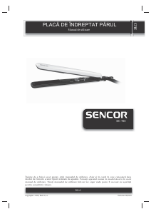 Manual Sencor SHI 780 Aparat de îndreptat părul