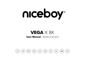 Instrukcja Niceboy VEGA X 8K Action cam