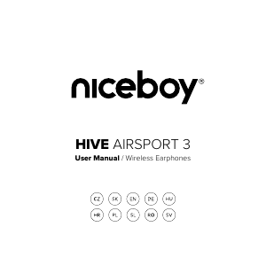 Használati útmutató Niceboy HIVE Airsport 3 Fejhallgató