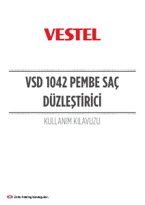 Kullanım kılavuzu Vestel VSD 1042 Saç düzleştirici
