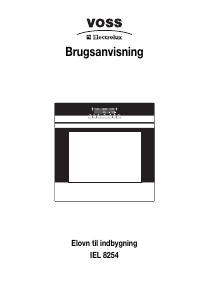 Brugsanvisning Voss-Electrolux IEL8254-AL Ovn
