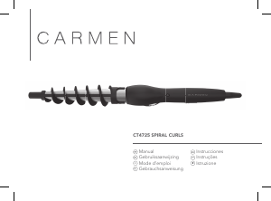 Manual Carmen CT4725 Modelador de cabelo