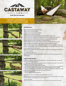 Handleiding Castaway Travel Hangmat