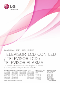 Manual de uso LG 42LV3700 Televisor de LED