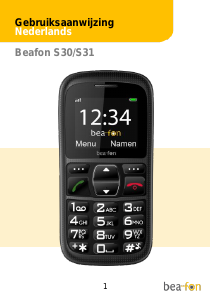 Handleiding Beafon S31 Mobiele telefoon