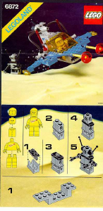 Bedienungsanleitung Lego set 6872 Space Lunar patrol craft