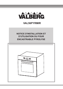 Mode d’emploi Valberg VAL 56 PYR MIR Four