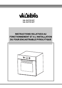 Mode d’emploi Valberg VAL 56 PYR NVT Four